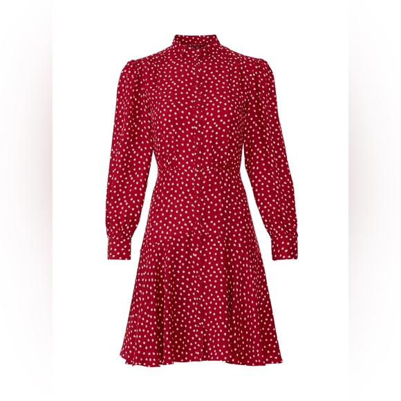 Rebecca Taylor Heart Print Dress - please read description - Picture 1 of 12